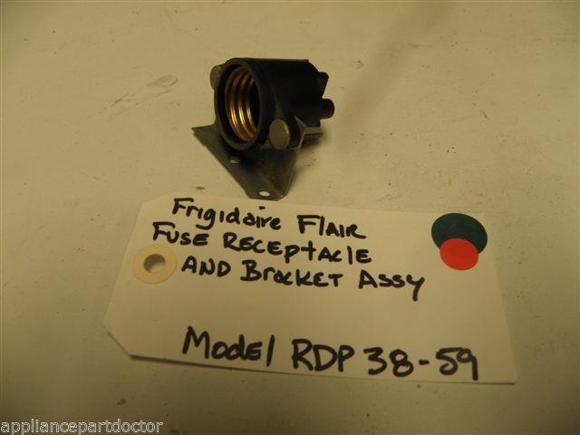 FRIGIDAIRE FLAIR FUSE RECEPTACLE & BRACKET ASSY FRIGIDAIRE MODEL RDP 38-59 FRIGIDAIRE FLAIR FUSE RECEPTACLE & BRACKET ASSY FRIGIDAIRE MODEL RDP 38-59